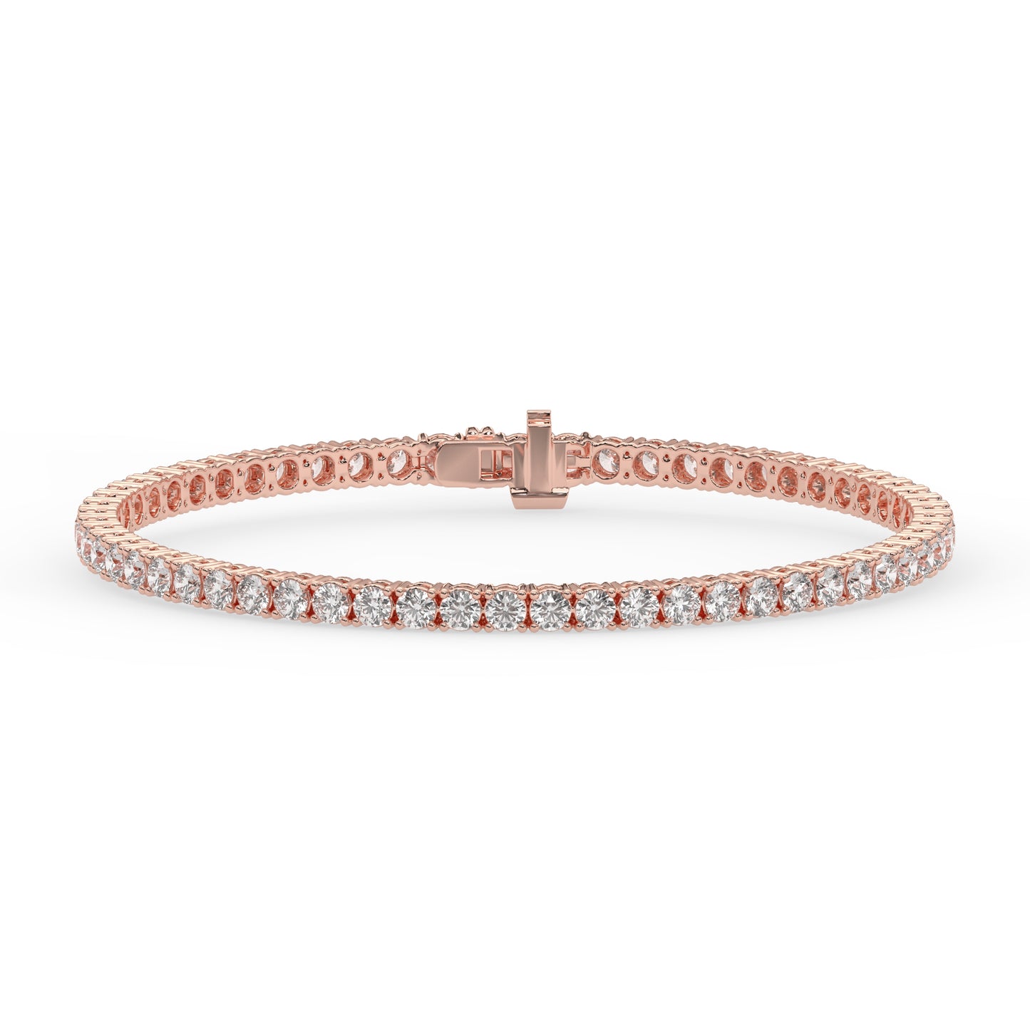 14k Lab Grown Round Diamond Tennis Bracelet (5 ct. tw.)