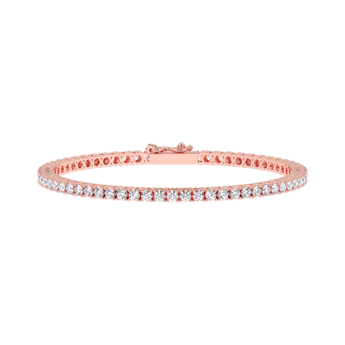 14k Lab Grown Round Diamond Tennis Bracelet (4 ct. tw.)