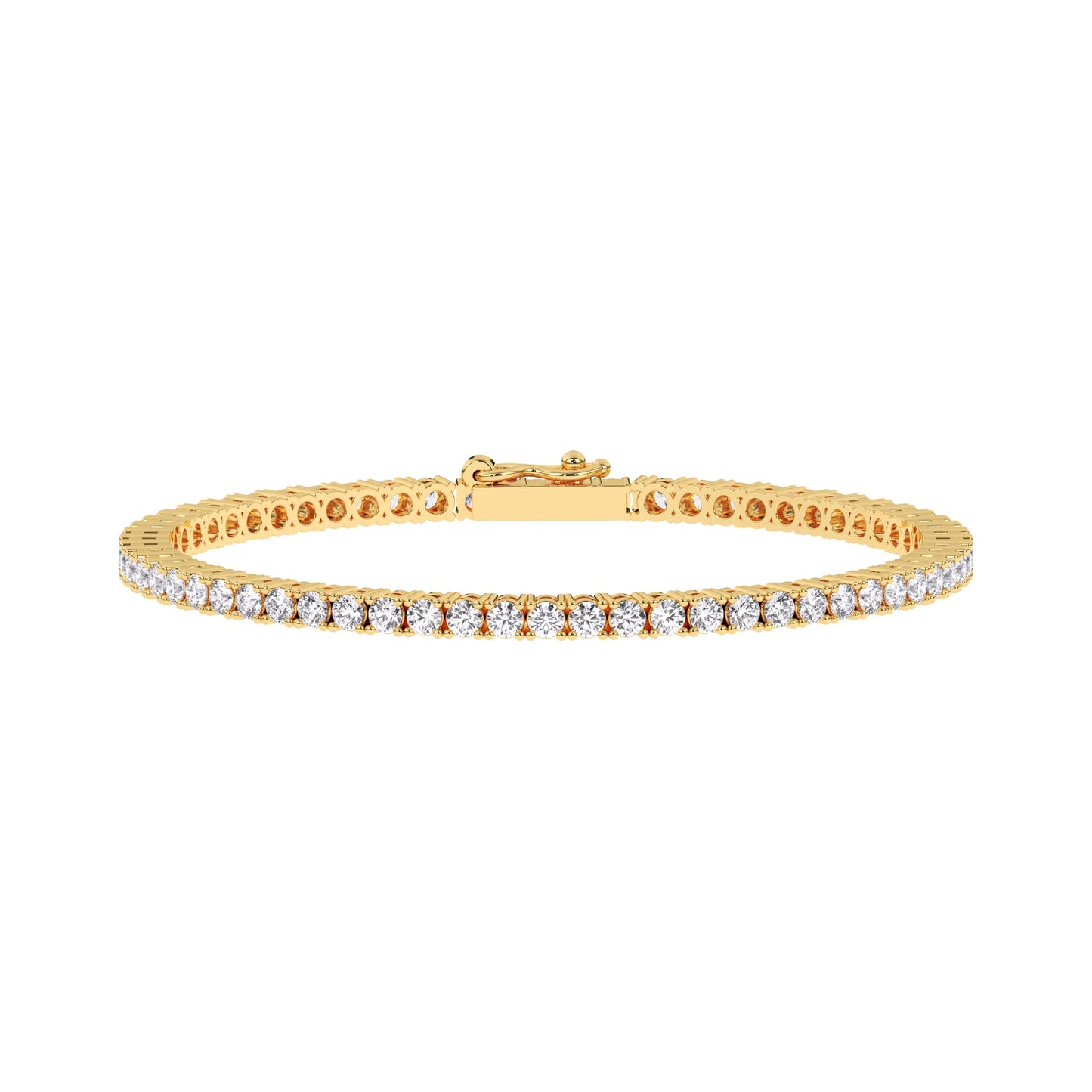 14k Lab Grown Round Diamond Tennis Bracelet (4 ct. tw.)